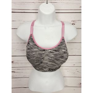 Reebok Heather Black White Pink‎ TRim Size S/M Sports